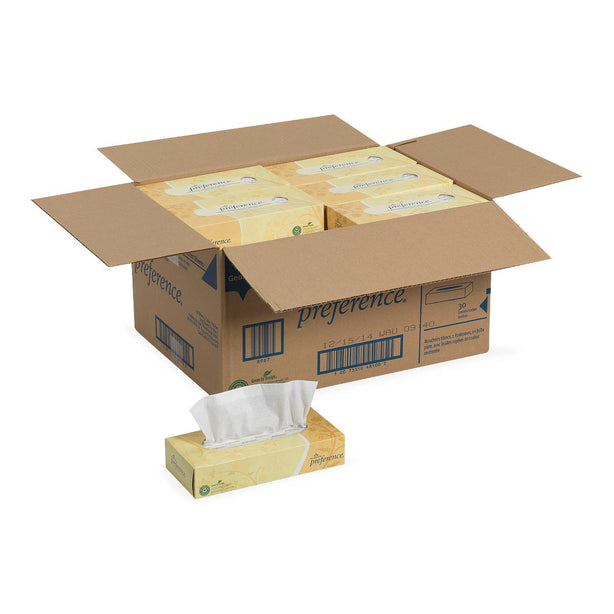 Georgia Pacific LLC Flat Box Preference 2-Ply Facial Tissue 48100 - 1.0 box