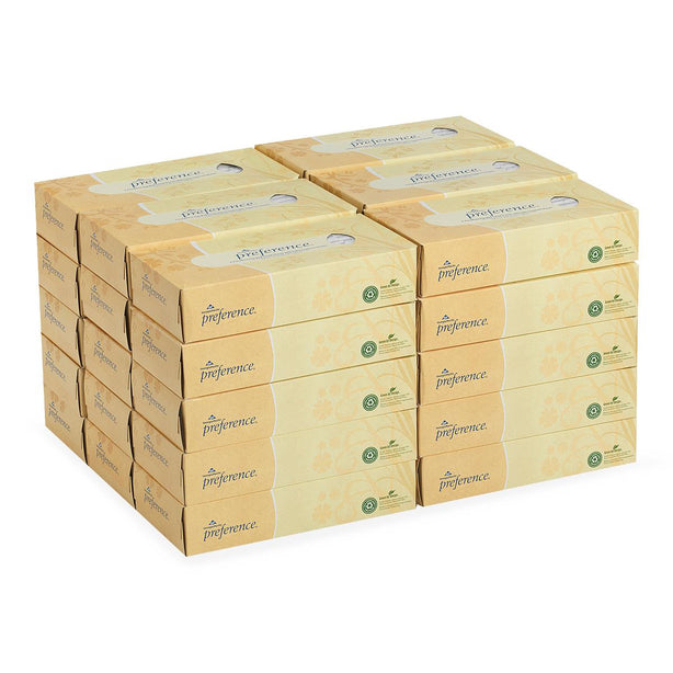 Georgia Pacific LLC Flat Box Preference 2-Ply Facial Tissue 48100 - 1.0 box