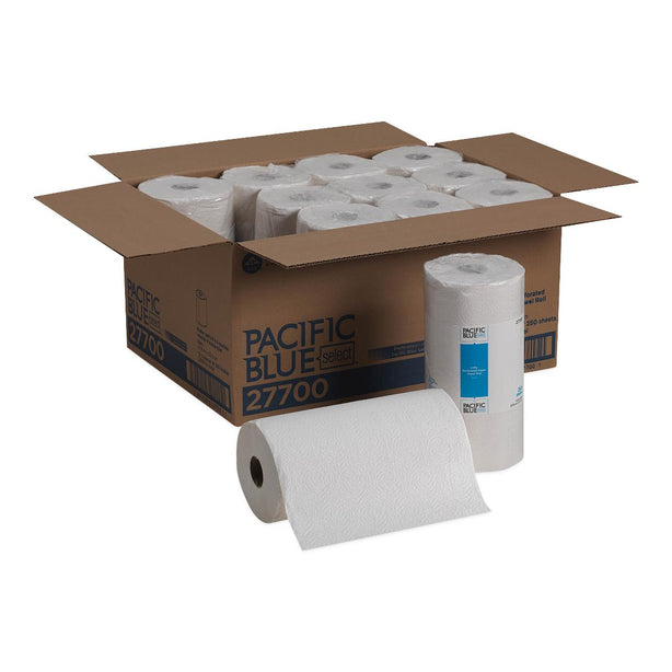 GEORGIA Perf Roll Pacific Blue Select Perforated 2-Ply Paper Towels, 8.8" x 11", 250 Sheets/Roll - 27700 - 12 Roll