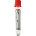 Greiner Bio One VACUETTE Blood Collection Tube, CAT Serum Clot Activator, Non-Ridged, 13x75, Red Cap with Black Ring, 4 mL - 454204 - 50 Each