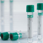 Greiner Bio One VACUETTE Blood Collection Tube, LH Lithium Heparin, Non-Ridged, 13x75, Green Cap with Black Ring, 3 mL - 454244 - 1200 Each