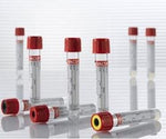 Greiner Bio One VACUETTE Blood Collection Tube, CAT Serum Separator Clot Activator, Non-Ridged, 16x100, Red Cap with Yellow Ring, 8 mL - 455071P - 1200 Each
