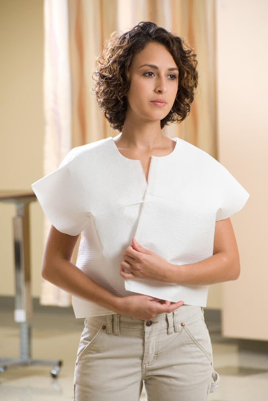 LITTLE RAPIDS Apex Exam Cape, Tissue, White, 30" x 21" - 44504 - 100 Each