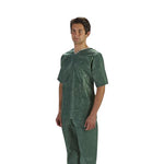 LITTLE RAPIDS Unisex Nonwoven Scrub Top, Dark Green, Size 4-5XL - 78686 - 30 Each