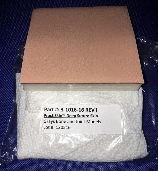 Grays Bone And Joint Models Training 3-1016-16 PractiSkin Suture Education Kit, Deep Suture Practice Skin - EA - 1 Each