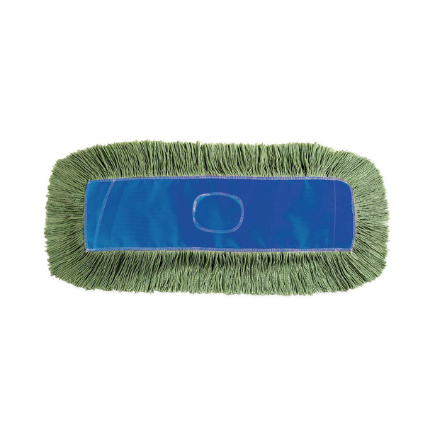Gsc Magnetic Pull Synthetic Prem Sewn Dust Mop, Green, 5" x 24" - 212246 - 12 Each