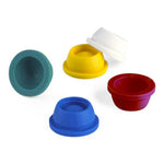 Globe Scientific Pierceable Stoppers Cap, Plug, 16mm, Santoprene, for Vacuum and Test Tubes, Green, 1000 per Pack - 113151G - 1000 Each