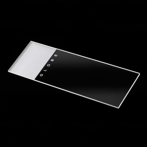 Globe Scientific Microscope Slide with 1 Frosted White End and Both Sides Frosted White, 90° Ground Edges - 1308 - 1440 Box