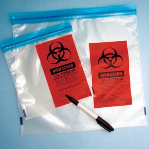 Globe Scientific Serinex Formalin Storage Bag, 7" x 8" - GSI4973