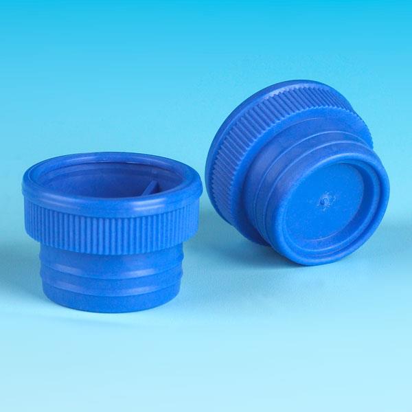 Globe Scientific Test Cap, Plug, For 15mL Tube, Blue, 1000 Per Bag - 6263 - 1000 Each
