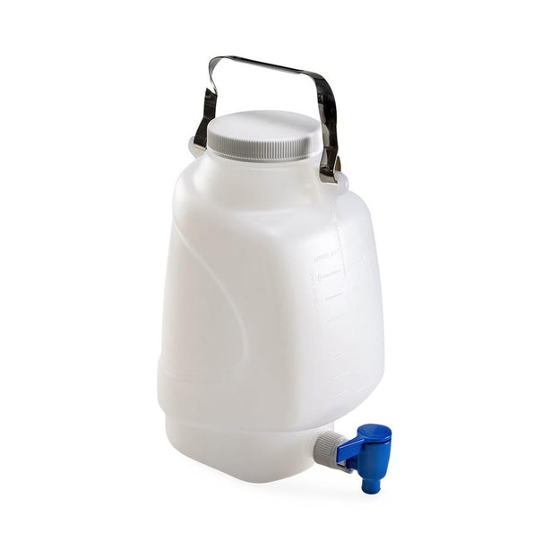 Globe Scientific Inc Diamond RealSeal Rectangular PP Carboys with Spigot 7300005 - 6.0 Each