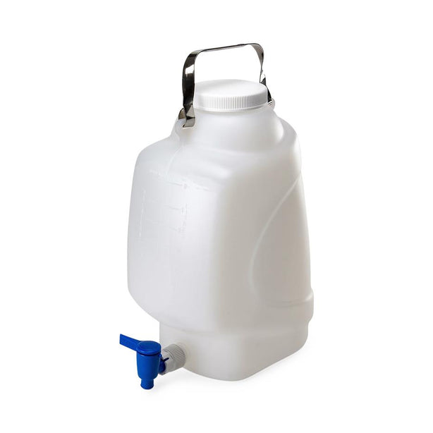 Globe Scientific Inc Diamond RealSeal Rectangular PP Carboys with Spigot 7300010 - 6.0 Each