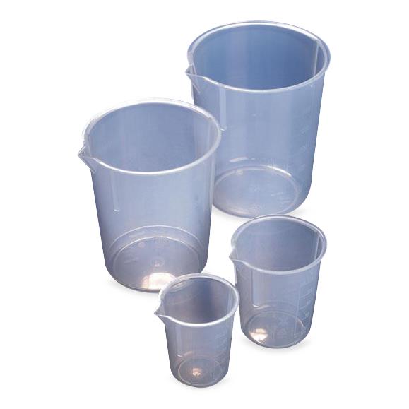 Globe Scientific Inc Tapered Polypropylene Molded Graduation Beakers - GSIBPM0025P