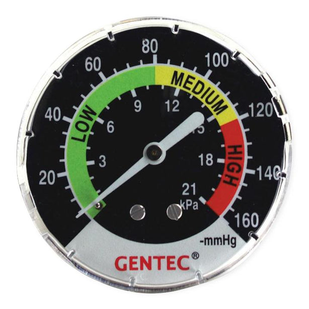 GENSTAR TECHNOLOGIES CO 881VR Suction Regulator Gauge with Lens, 0-300 - 881VR-K05A - 1 Each