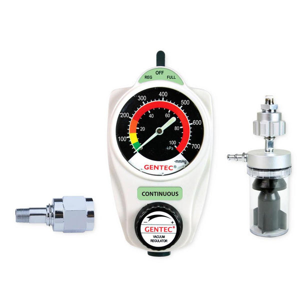 Genstar Technologies Co Gentec 882VR Series Continuous Suction Regulator, DISS Nipple Nut / DISS Suction Trap - GT882VR760DSH