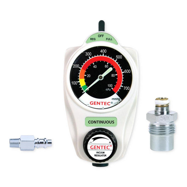 Genstar Technologies Co Gentec 882VR Series Continuous Suction Regulator, Puritan-Bennet Back / DISS - GT882VR760PBC
