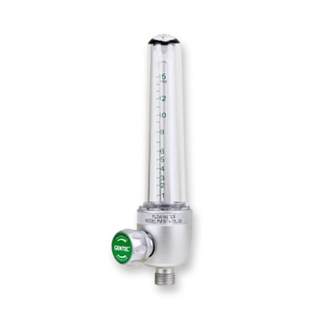 Genstar Technologies CO Oxygen Flowmeter, Aluminum, 15 Lpm, 1/8 Npt Inlet Fitting, Female Adapter - FM197A-15L-00 - 1 Each