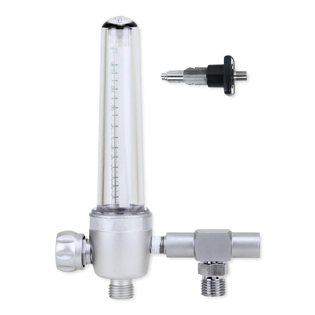 Genstar Technologies CO Oxygen Flowmeter, Aluminum, 15 Lpm, Medstar Adapter - FM197A-15L-OEP - 1 Each