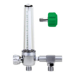 Genstar Technologies Co Brass Oxygen Flowmeter, 15 LPM, with Power Takeoff, DISS Hand Tight - GTFM197B15DHP