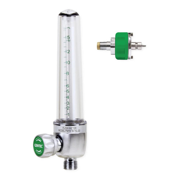 Genstar Technologies Co Oxygen Flowmeter, Brass, 15 LPM, Ohio Ohmeda - GTFM197B15LOH