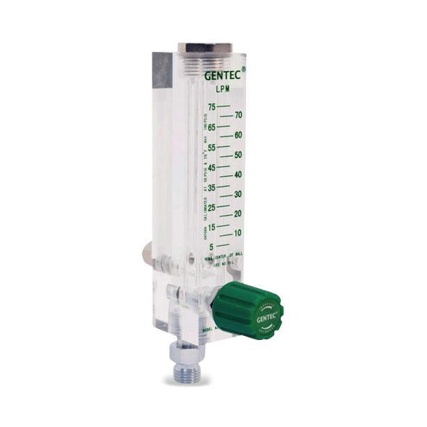 Genstar Technologies CO Air Flowmeter, Brass, 75 Lpm, Diss Hand Tight Back Fighting - FM293-75L-Q-DH - 1 Each