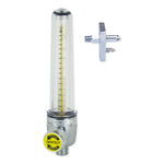 Genstar Technologies CO Aluminum High Flow Air Flowmeter, 0-75 Lpm, with Oxequip Medstar Connector - FM-29375-LOE - 1 Each