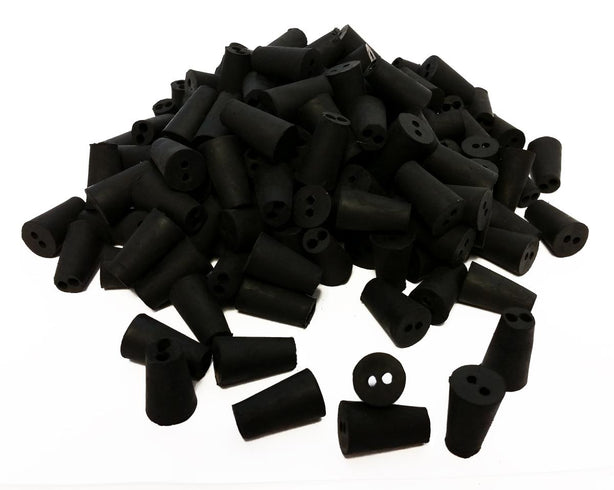 Gsc International Inc 2-Hole Rubber Stoppers RS-000-2 - 1.0 Pound