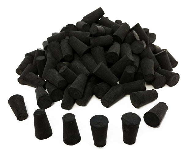 Gsc Solid Top Rubber Stopper, Size 000 - RS-000 - 1 Pound