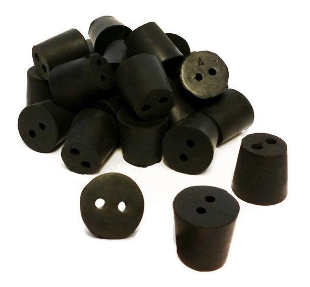 Gsc International Inc 2-Hole Rubber Stoppers RS-4-2 - 1.0 Pound