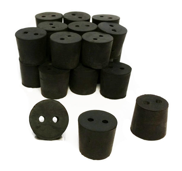 Gsc International Inc 2-Hole Rubber Stoppers RS-5-2 - 1.0 Pound