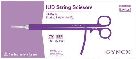 Gynex Gynex Disposable I. U.D. String Scissors 29-065-W - 12.0 Each