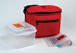 Premium Insulated Bio Transport Coolers - 530389-RED - 1 Each - MDL-H-M530389