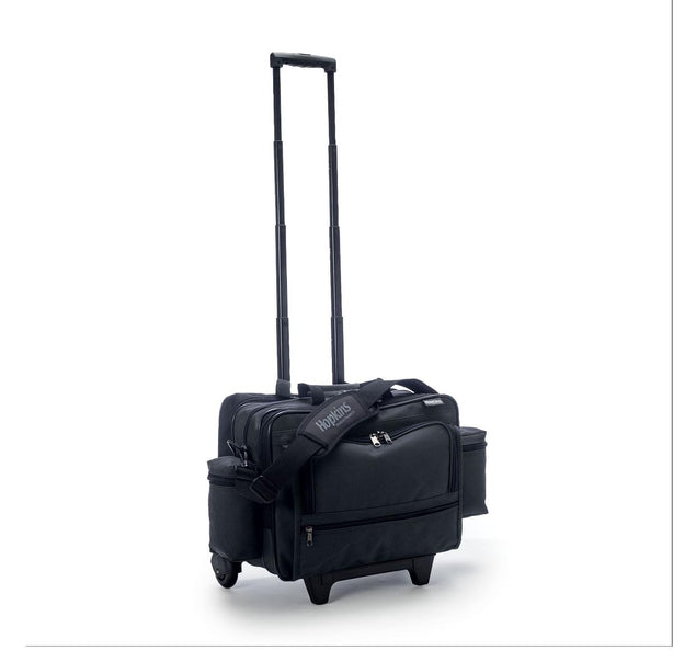 Hopkins Med EZ-View Features Rolling Medical Bag with EZ View Organizers, Combination Lock, Black, 16"W x 9"D x 13"H - HM532289-BK - 1 Each
