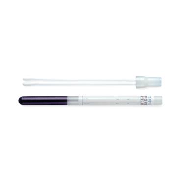 Hardy Diagnostics Transporter Amies Gel with Charcoal Swab, Double Plastic, Rayon Tip - 4136BX - 50 Each