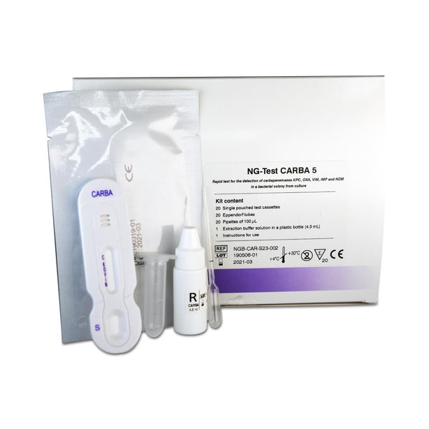 Ng Biotech NG-Test CARBA 5 Lateral Flow Assay, 20 per Pack - CARBA5 - 20 Each