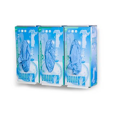 HEALTH CARE LOGISTICS Triple Adjustable Glove Box Holders 18266 1 Each - MDL-HCL18266