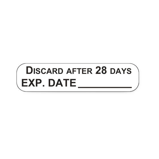 Care Logistics Multi-Dose Vial with Expiration 18369 Label, Exp. Date, Discard After 28 Days - MDL-HCL18369 - 1000 Each