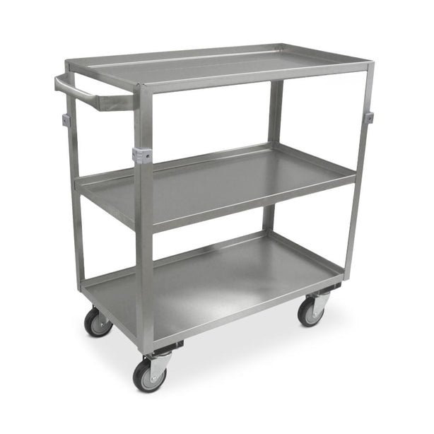 Health Care Logistics Stainless Steel 3-Shelf Carts - HCL18752