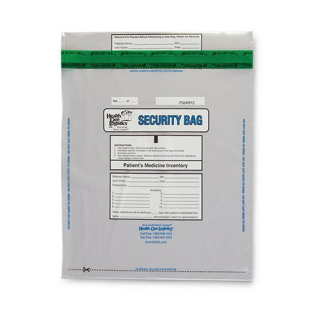 Health Care Logistics Patient's Medicine Inventory Bags 19750 - 25.0 Each - MDL-HCL19750