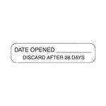 Health Care Logistics Date Opened Discard After 28 Days Labels - HCL2914
