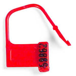 Care Logistics for Cabinets Heavy-Duty Numbered Padlock Security Seal, Red - 7805