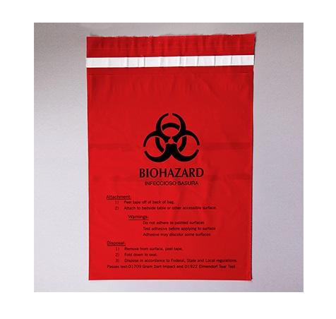 Health Care Logistics Stick-On Biohazard Bags - HCL9938