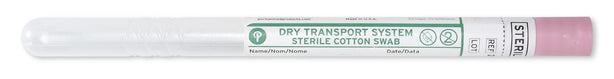 Hardwood Products Company Cotton Tip with Handle in Dry Transport Tube - HDW258061PCBT