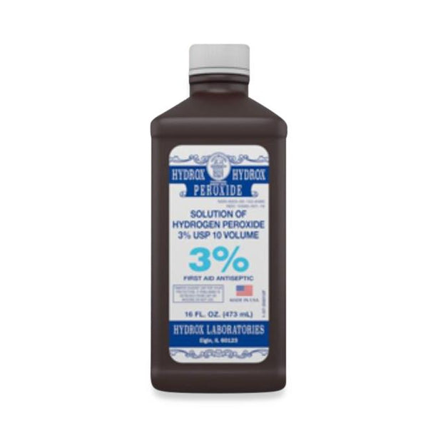 Hydrox Hydrogen Peroxide 3% Antiseptic - D0012 - 12 Each - MDL-HDXD0012