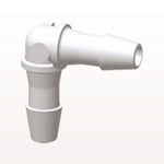 Elbow Connector, Barbed, White, 100/Bag - Fits 5/32 inch ID Tubing (0.156 inch, 3.97 mm) - HE530