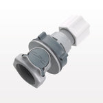 HFC12 Connector, Panel Mount Body, Valved, JACO - Fits 3/8 inch ID Tubing (0.375 inch, 9.53mm) - HFCD12612