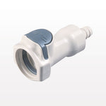 HFC35 Connector, Body, Valved, Barbed - Fits 1/2 inch ID Tubing (0.5 inch, 12.7 mm) - HFCD17835