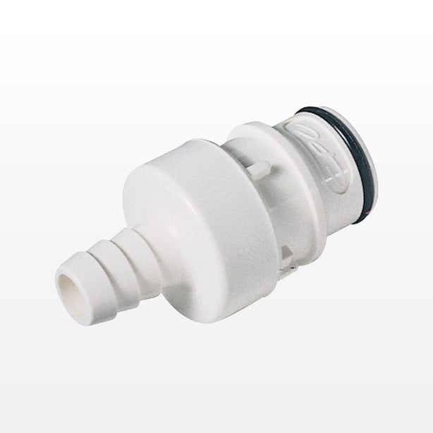 HFC35 Connector, Insert, Valved, Barbed - Fits 5/8 inch ID Tubing (0.625 inch, 15.88 mm) - HFCD221035
