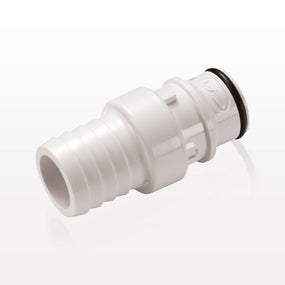 HFC35 Connector, Insert, Valved, Barbed - Fits 3/4 inch ID Tubing (0.75 inch, 19.05 mm) - HFCD221235