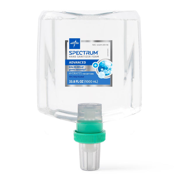 Spectrum Advanced Hand Sanitizer Foam with 70% Ethyl Alcohol, 1000 mL, Neptune 1L Dispenser Refills - HH70F1000 - 1 Each